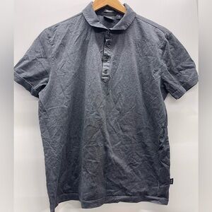 Hugo Boss Men's Short-Sleeve Polo‎ in Charcoal Gray